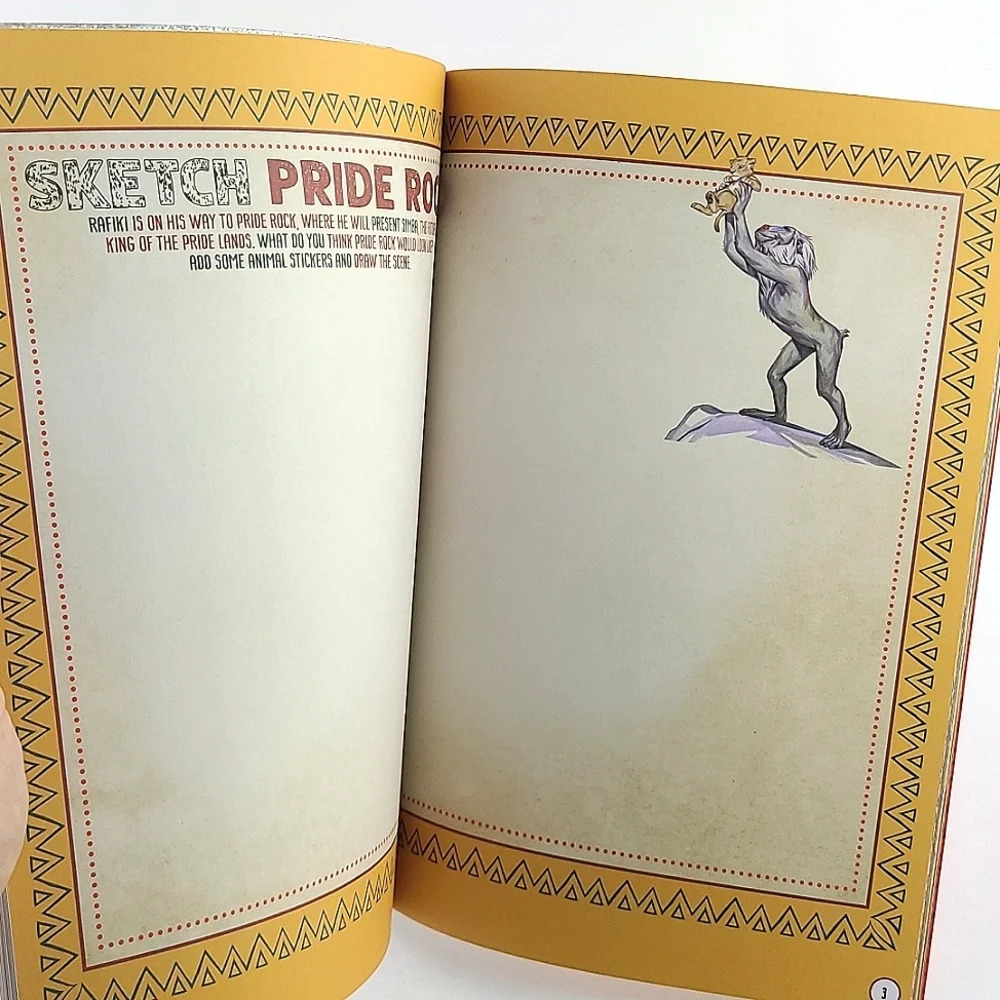 DISNEY The Lion King Simba Broadway Stuffed Toy & 1000 Stickers Activity Book - Picture 13 of 15